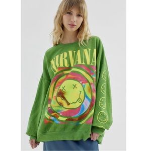 Nirvana Smile Overdyed Sweatshirt